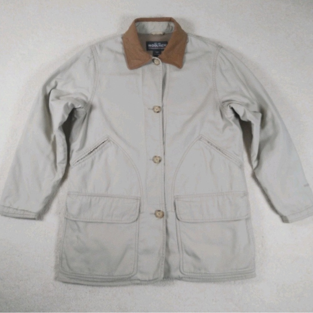 Vintage Woolrich Women's Light Tan Barn Coat